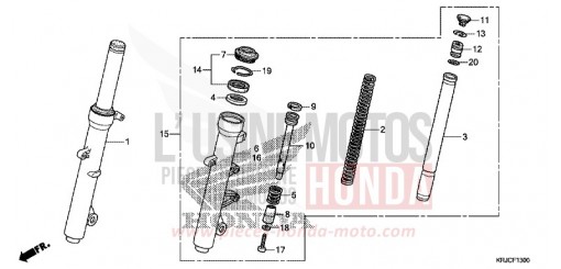 FRONT FORK FES125C de 2012